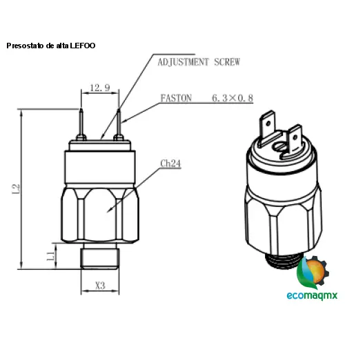 Presostato de alta LEFOO