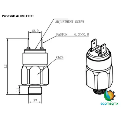Presostato de alta LEFOO