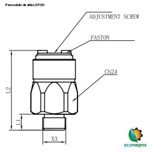 Presostato de alta LEFOO