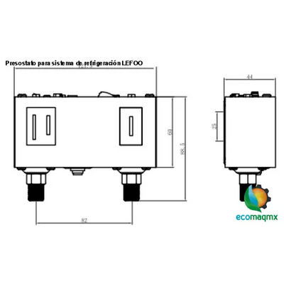 Presostato para sistema de refrigeración LEFOO