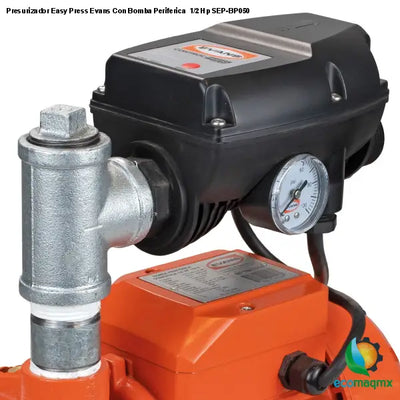 Presurizador Easy Press Evans Con Bomba Periferica 1/2 Hp