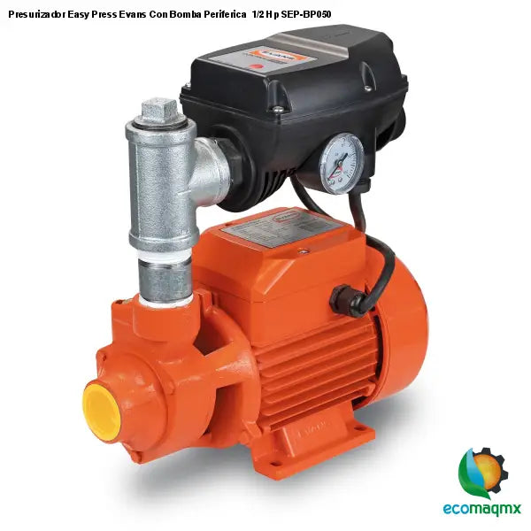 Presurizador Easy Press Evans Con Bomba Periferica 1/2 Hp