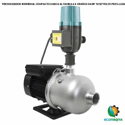 PRESURIZADOR INDIVIDUAL COMPACTO MARCA ALTAMIRA 4 A 5 BAÑOS