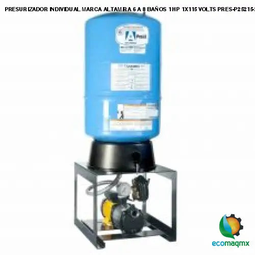 PRESURIZADOR INDIVIDUAL MARCA ALTAMIRA 6 A 8 BAÑOS 1 HP