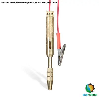 Probador de corriente latonado(6-12-24 V/CD) MIKELS