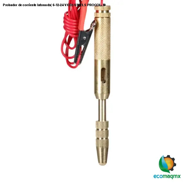 Probador de corriente latonado(6-12-24 V/CD) MIKELS