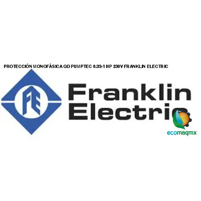 PROTECCIÓN MONOFÁSICA QD PUMPTEC, 0.33-1 HP, 230V FRANKLIN ELECTRIC