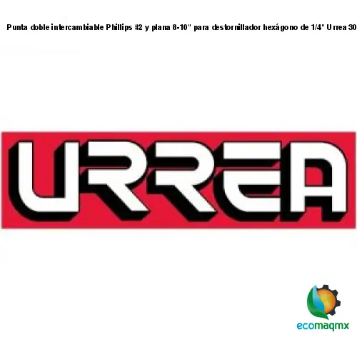 Punta doble intercambiable Phillips #2 y plana 8-10 para