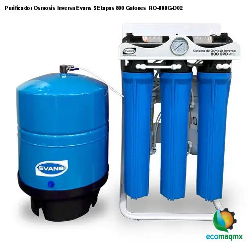 Purificador Osmosis Inversa Evans 5 Etapas 800 Galones