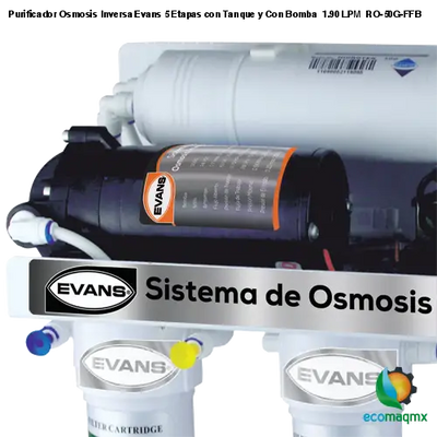 Purificador Osmosis Inversa Evans 5 Etapas con Tanque y Con