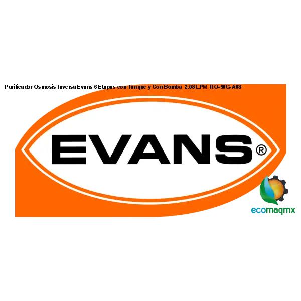 Purificador Osmosis Inversa Evans 6 Etapas con Tanque y Con
