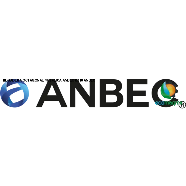 REGADERA OCTAGONAL METALICA ANBEC R218 ANBEC