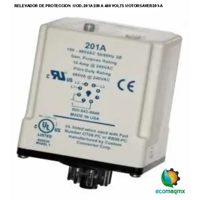 RELEVADOR DE PROTECCION MOD. 201A 230 A 460 VOLTS