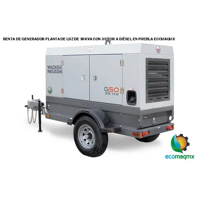 RENTA DE GENERADOR PLANTA DE LUZ DE 50 KVA CON MOTOR