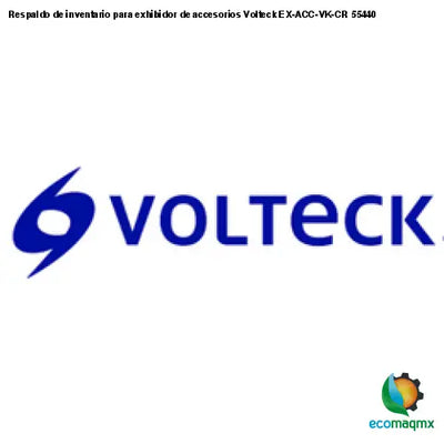 Respaldo de inventario para exhibidor de accesorios Volteck