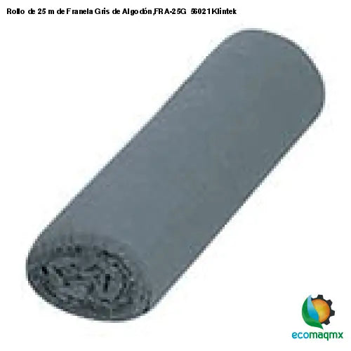 Rollo de 25 m de Franela Gris de Algodón,FRA-25G 56021