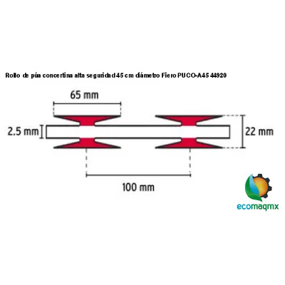 Rollo de púa concertina alta seguridad 45 cm diámetro Fiero