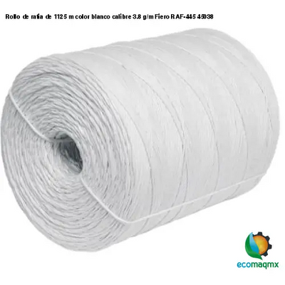 Rollo de rafia de 1125 m color blanco calibre 3.8 g/m Fiero