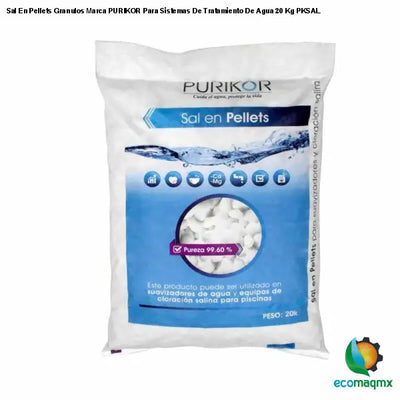 Sal En Pellets Granulos Marca PURIKOR Para Sistemas De