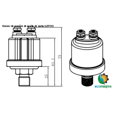 Sensor de presión de aceite de motor LEFOO