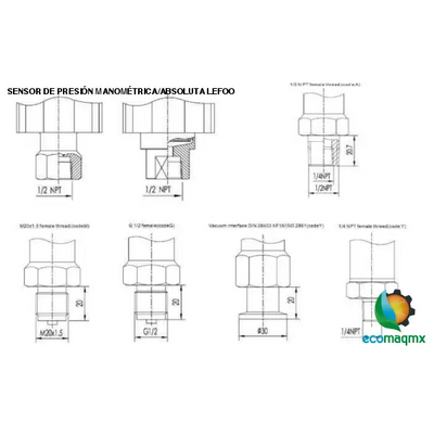 SENSOR DE PRESIÓN MANOMÉTRICA/ABSOLUTA LEFOO