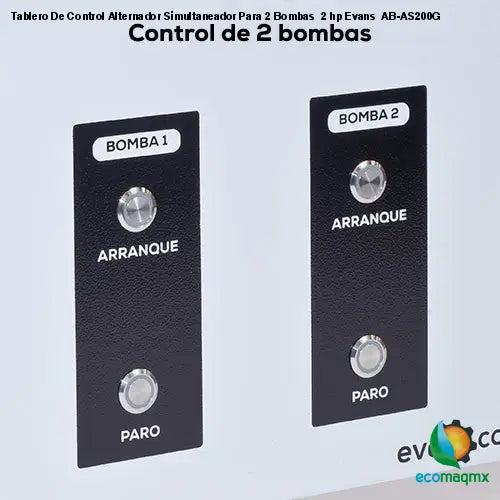 Tablero De Control Alternador Simultaneador Para 2 Bombas 2