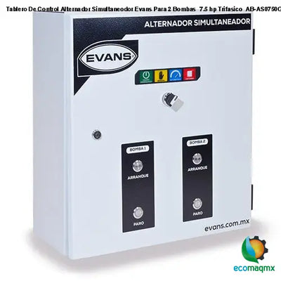 Tablero De Control Alternador Simultaneodor Evans Para 2