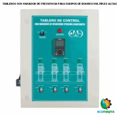 TABLEROS CON VARIADOR DE FRECUENCIA PARA EQUIPOS DE BOMBEO