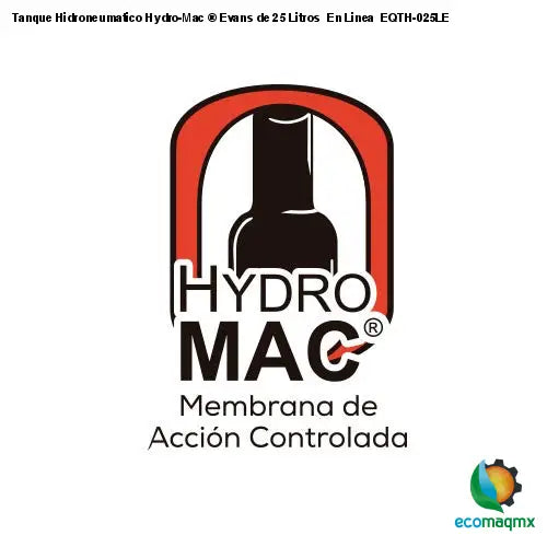 Tanque Hidroneumatico Hydro-Mac ® Evans de 25 Litros En