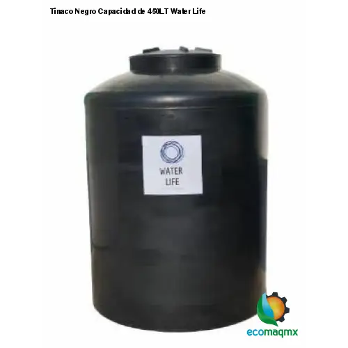 Tinaco Negro Capacidad de 450LT Water Life