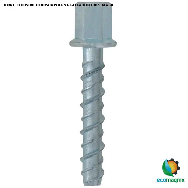 TORNILLO CONCRETO ROSCA INTERNA 1/4X1/4 DOGOTULS AF4020