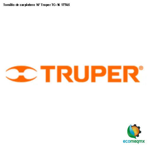 Tornillo de carpintero 16’ Truper TC-16 17745