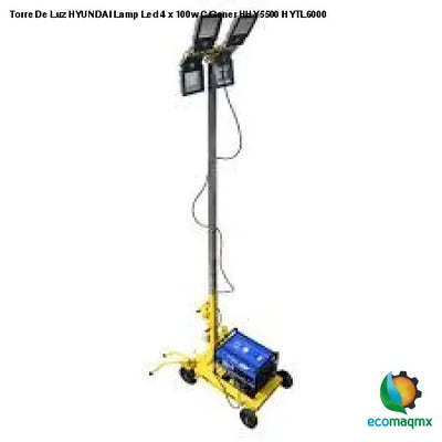 Torre De Luz HYUNDAI Lamp Led 4 x 100w C/Gener HHY5500