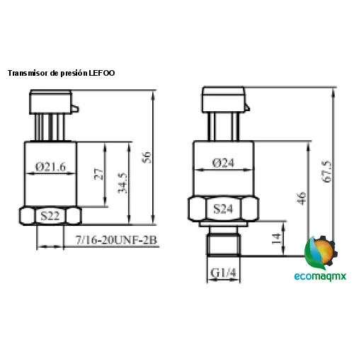 Transmisor de presión LEFOO