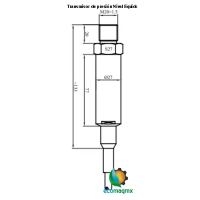 Transmisor de presión Nivel liquido LEFOO