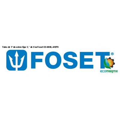 Tubo de 1’ de cobre tipo ’L’ de 3 m Foset CC-003L 41273