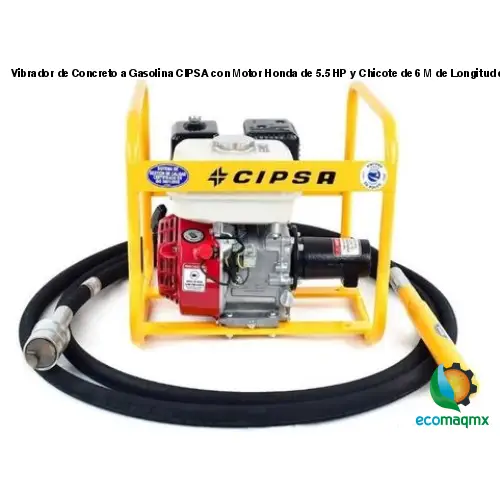 Vibrador de Concreto a Gasolina CIPSA con Motor Honda de 5.5