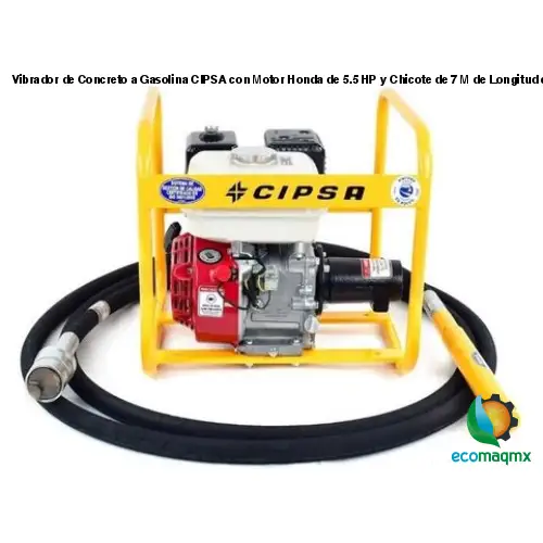 Vibrador de Concreto a Gasolina CIPSA con Motor Honda de 5.5